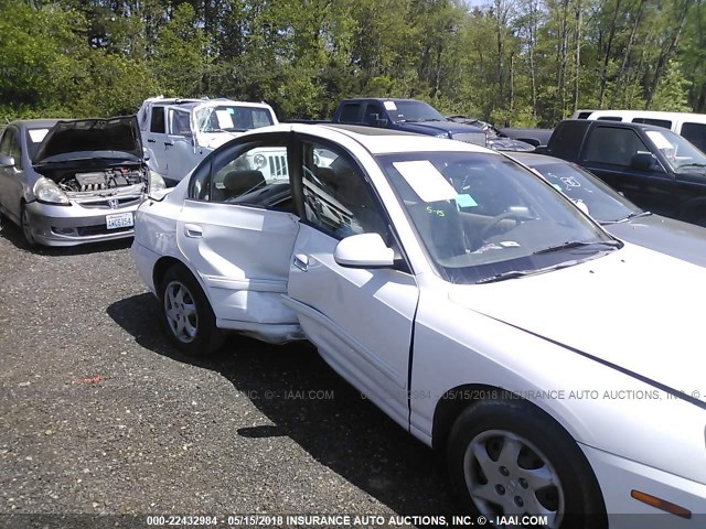 KMHDN46D44U722702 - 2004 HYUNDAI ELANTRA GLS/GT WHITE photo 6