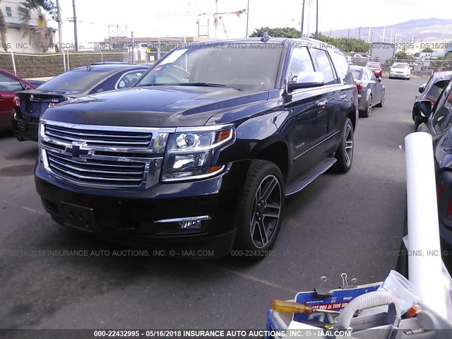 1GNSCCKC6GR455621 - 2016 CHEVROLET TAHOE C1500 LTZ BLACK photo 2