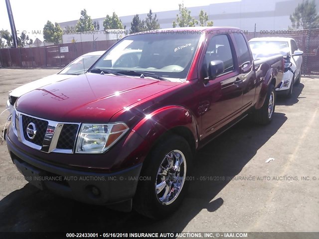 1N6BD06T67C407437 - 2007 NISSAN FRONTIER KING CAB XE RED photo 2