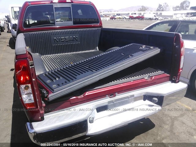 1N6BD06T67C407437 - 2007 NISSAN FRONTIER KING CAB XE RED photo 6