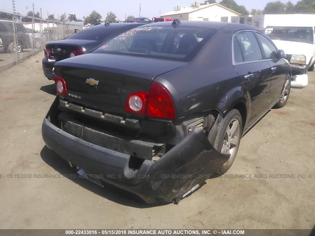 1G1ZC5E01CF383266 - 2012 CHEVROLET MALIBU 1LT 灰色 照片 4