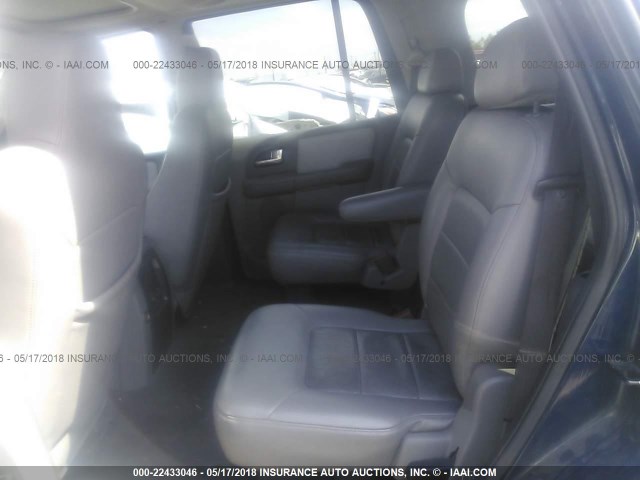 1FMEU15W84LA39688 - 2004 FORD EXPEDITION XLT BLUE photo 8