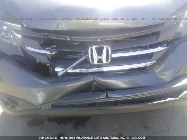 2HKRM3H51DH509276 - 2013 HONDA CR-V EX GRAY photo 6