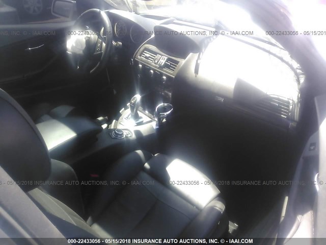 WBAEA53589CV92196 - 2009 BMW 650 I WHITE photo 5