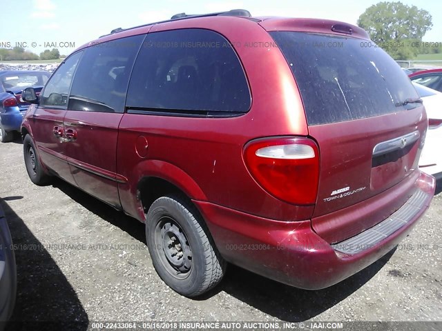 2C4GP44332R570816 - 2002 CHRYSLER TOWN & COUNTRY LX RED photo 3