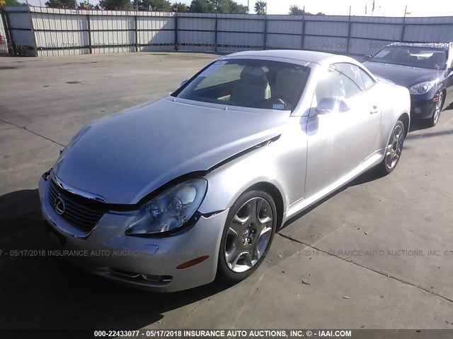 JTHFN48Y569005212 - 2006 LEXUS SC 430 SILVER photo 2