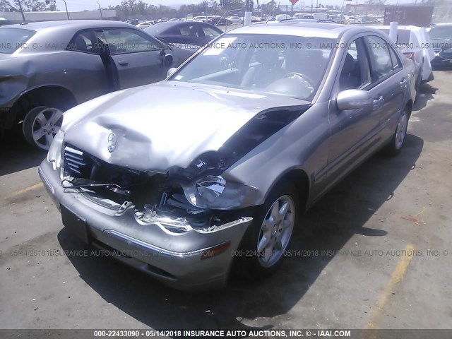 WDBRF64J73F411990 - 2003 MERCEDES-BENZ C 320 GRAY photo 2