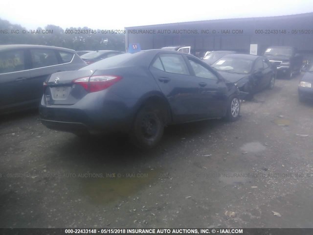 2T1BURHE3GC740126 - 2016 TOYOTA COROLLA L/LE/LE PLS/PRM/S/S PLS Mavi foto 4