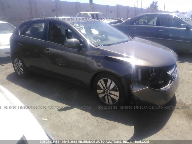 KNAFU5A20D5681178 - 2013 KIA FORTE EX BROWN photo 1