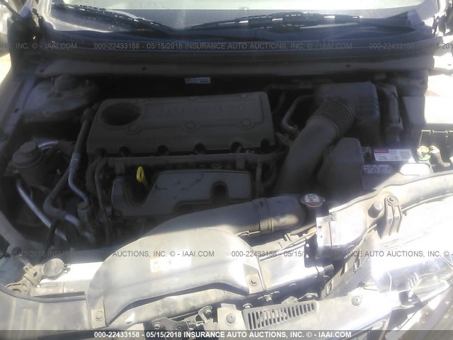 KNAFU5A20D5681178 - 2013 KIA FORTE EX BROWN photo 10