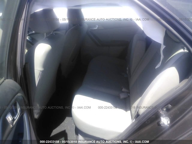 KNAFU5A20D5681178 - 2013 KIA FORTE EX BROWN photo 8
