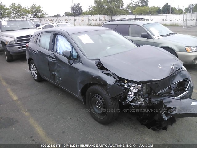 4S3GTAA6XJ3729234 - 2018 SUBARU IMPREZA GRAY photo 1