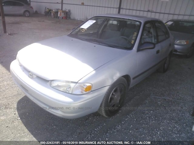 1Y1SK5485XZ415302 - 1999 CHEVROLET GEO PRIZM LSI SILVER photo 2