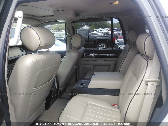 5LMFU28576LJ22199 - 2006 LINCOLN NAVIGATOR CREAM photo 8