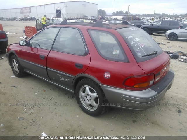 JF1GF4856VH814804 - 1997 SUBARU IMPREZA OUTBACK RED photo 3