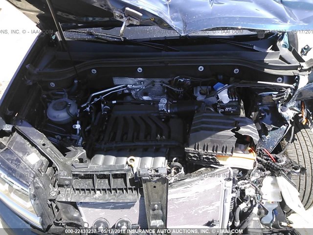 1V2NR2CA0JC540197 - 2018 VOLKSWAGEN ATLAS SEL PREMIUM Mavi foto 10