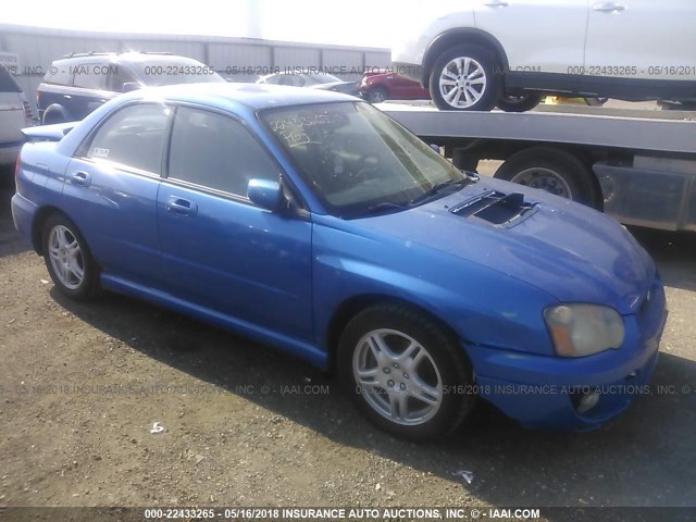 JF1GD29655G501511 - 2005 SUBARU IMPREZA WRX/VDT BLUE photo 1