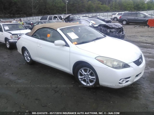 4T1FA38P57U108901 - 2007 TOYOTA CAMRY SOLARA SE/SLE WHITE photo 1