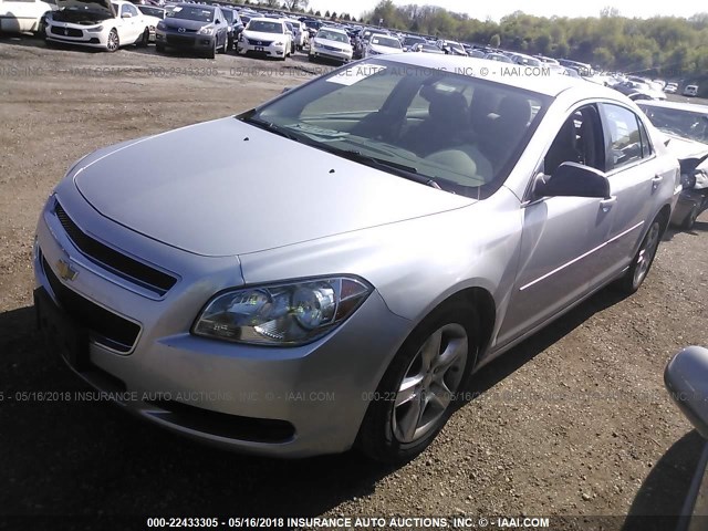 1G1ZA5EU0BF208871 - 2011 CHEVROLET MALIBU LS SILVER photo 2