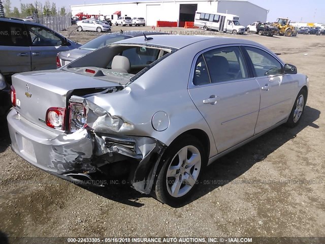 1G1ZA5EU0BF208871 - 2011 CHEVROLET MALIBU LS SILVER photo 4