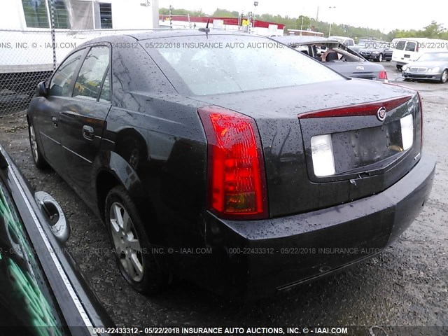 1G6DP577260106880 - 2006 CADILLAC CTS HI FEATURE V6 BLACK photo 3