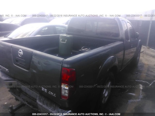 1N6AD06W07C431741 - 2007 NISSAN FRONTIER KING CAB LE/SE/OFF ROAD GRAY photo 4