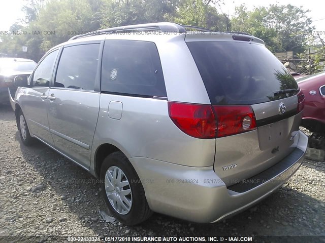 5TDZA23C46S566870 - 2006 TOYOTA SIENNA CE/LE SILVER photo 3