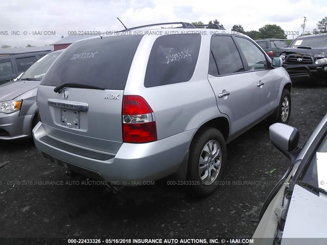 2HNYD18883H543212 - 2003 ACURA MDX TOURING SILVER photo 4