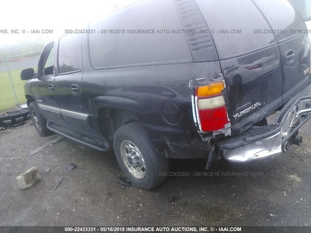 3GKGK26U83G293679 - 2003 GMC YUKON XL K2500 BLACK photo 3