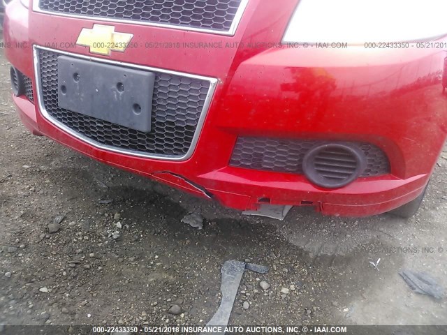 KL1TD66E59B339725 - 2009 CHEVROLET AVEO LS/LT 红色 照片 6