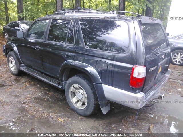 JT3GN86R0Y0154339 - 2000 TOYOTA 4RUNNER SR5 BLACK photo 3