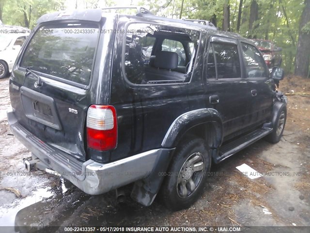 JT3GN86R0Y0154339 - 2000 TOYOTA 4RUNNER SR5 BLACK photo 4