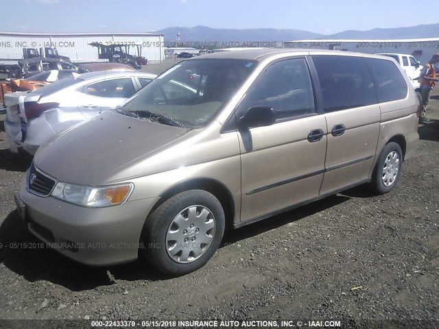 2HKRL1854YH514792 - 2000 HONDA ODYSSEY LX TAN photo 2