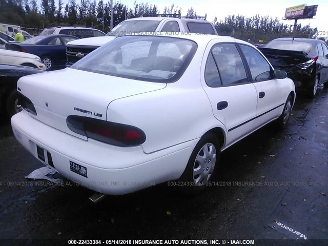 1Y1SK538XPZ072617 - 1993 GEO PRIZM LSI WHITE photo 4