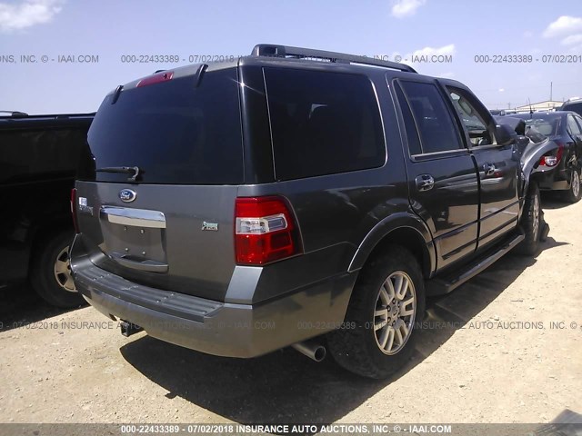 1FMJU1J58EEF59374 - 2014 FORD EXPEDITION XLT/KING RANCH GRAY photo 4