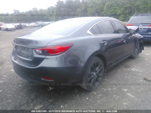 JM1GJ1V54G1441432 - 2016 MAZDA 6 TOURING GRAY photo 4