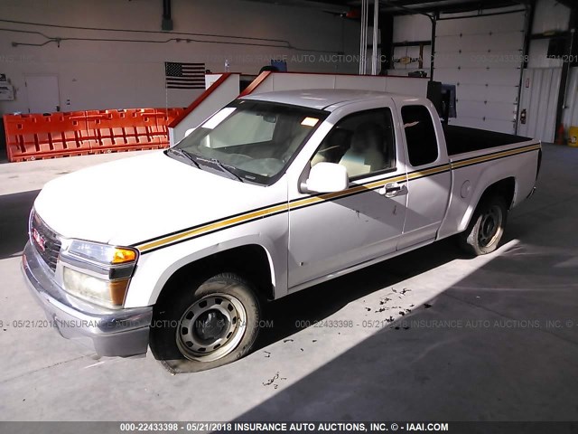 1GTCS199898110629 - 2009 GMC CANYON WHITE photo 2