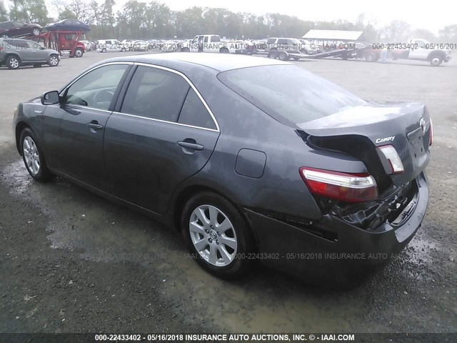 4T1BB46KX7U011024 - 2007 TOYOTA CAMRY NEW GENERAT HYBRID GRAY photo 3