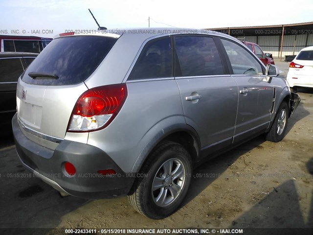 3GSCL33P18S678862 - 2008 SATURN VUE XE SILVER photo 4