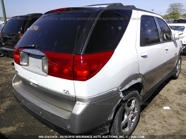 3G5DB03E42S542093 - 2002 BUICK RENDEZVOUS CX/CXL WHITE photo 4