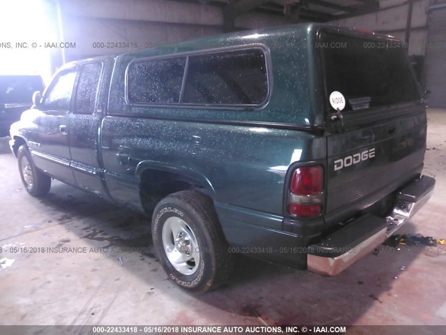 3B7HC13Z4YG118568 - 2000 DODGE RAM 1500 GREEN photo 3