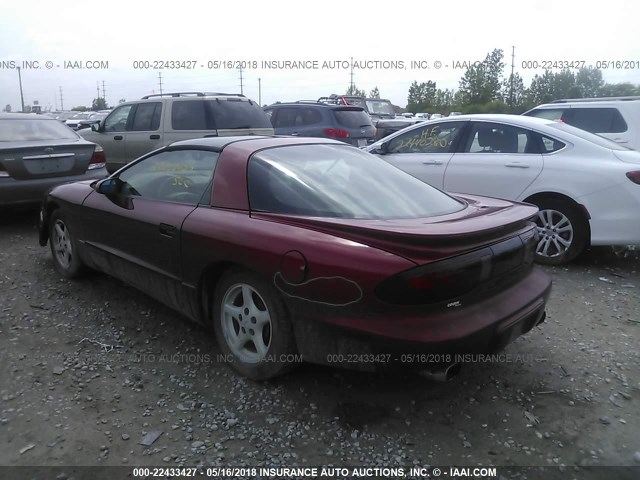 2G2FS22K7T2223416 - 1996 PONTIAC FIREBIRD MAROON photo 3