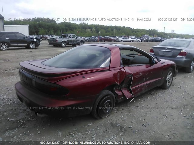 2G2FS22K7T2223416 - 1996 PONTIAC FIREBIRD MAROON photo 4