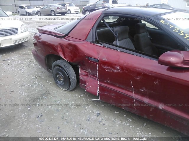 2G2FS22K7T2223416 - 1996 PONTIAC FIREBIRD MAROON photo 6