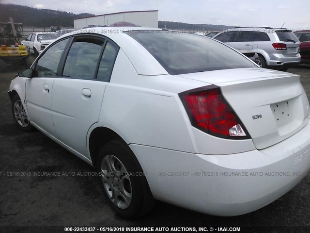 1G8AZ52F15Z116121 - 2005 SATURN ION LEVEL 2 WHITE photo 3