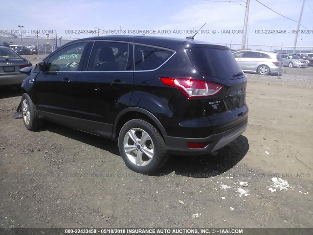 1FMCU9GX0GUA73828 - 2016 FORD ESCAPE SE BLACK photo 3