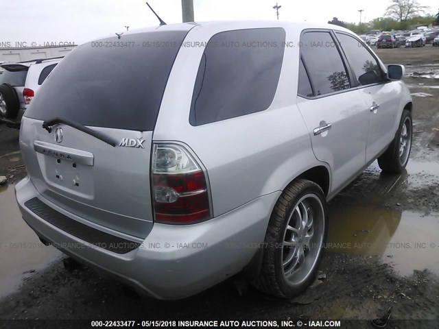 2HNYD18294H501807 - 2004 ACURA MDX SILVER photo 4