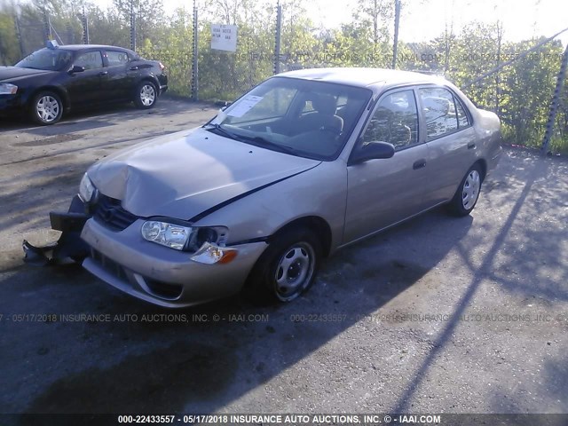 1NXBR12E82Z644804 - 2002 TOYOTA COROLLA CE/LE/S TAN photo 2