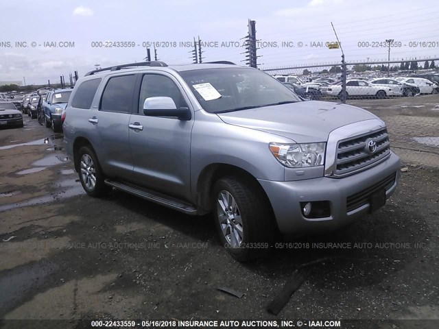 5TDKY5G10CS041940 - 2012 TOYOTA SEQUOIA LIMITED SILVER photo 1