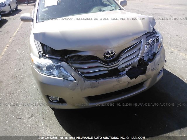 4T4BF3EK7AR068861 - 2010 TOYOTA CAMRY SE/LE/XLE 金色 照片 6